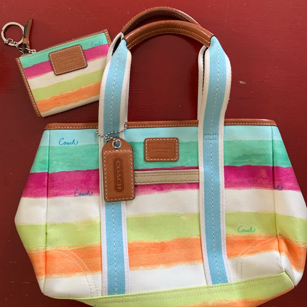 NEW COACH bag and coin purse